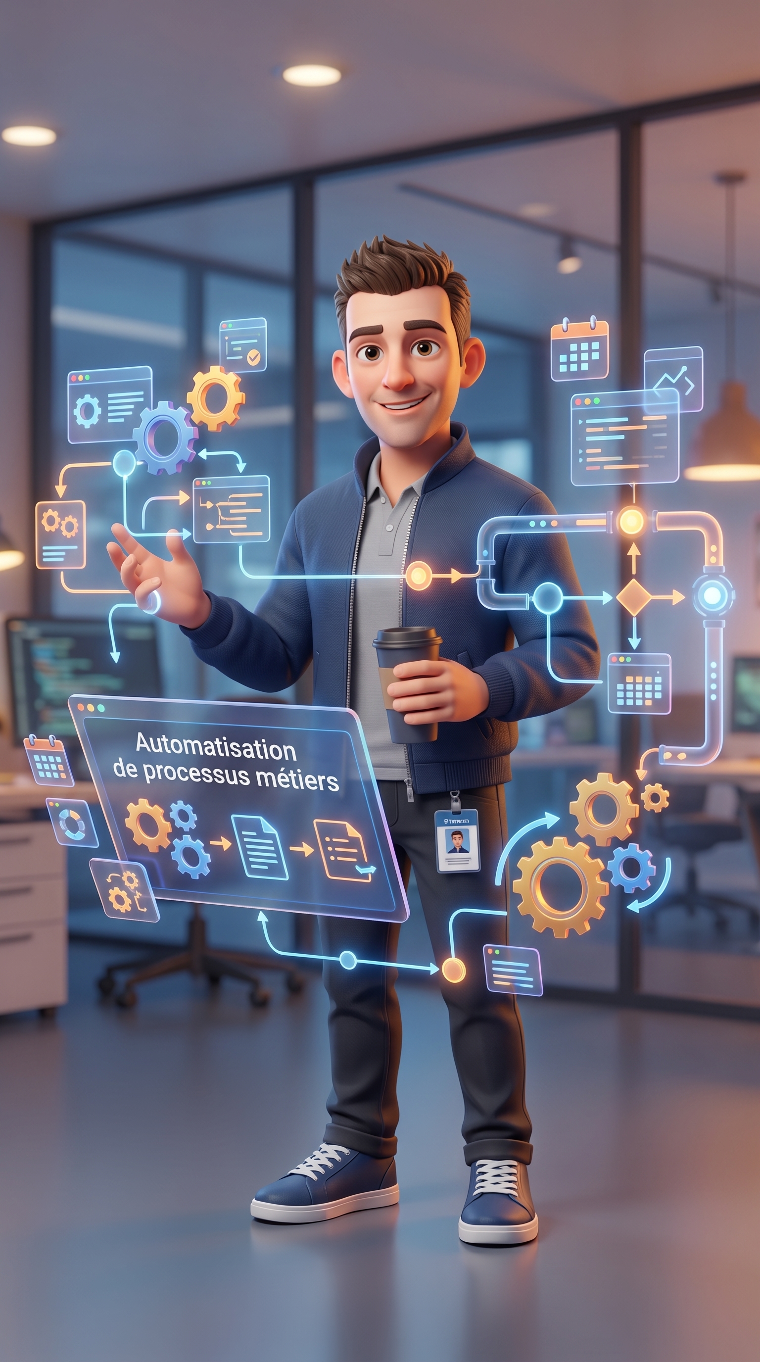 Alex orchestrant des workflows et automatisations de processus métiers par IA